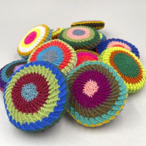 Palets de gommage en crochet pour le corps.