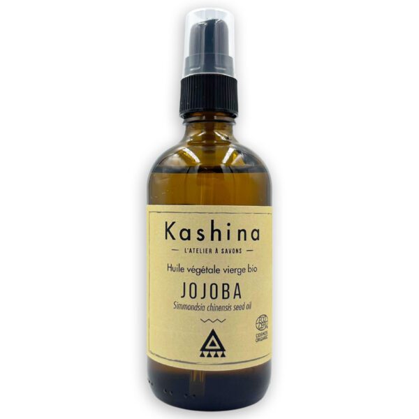 Flacon en verre d'huile de jojoba bio